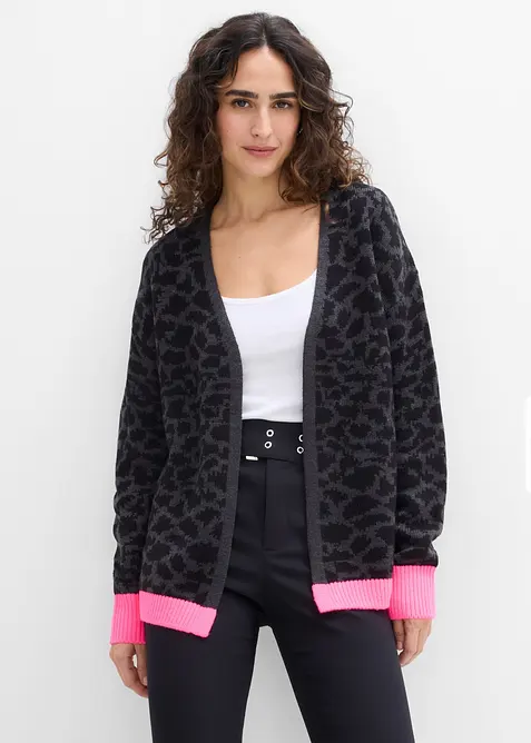 Cardigan ampio in maglia grossa, bonprix