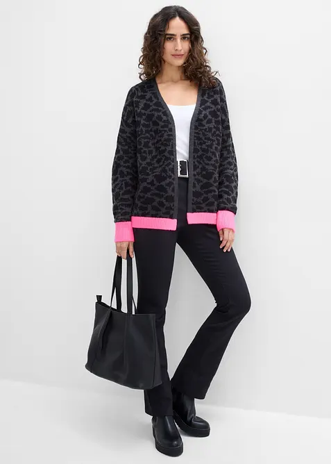 Cardigan ampio in maglia grossa, bonprix