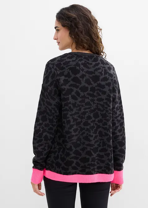 Cardigan ampio in maglia grossa, bonprix