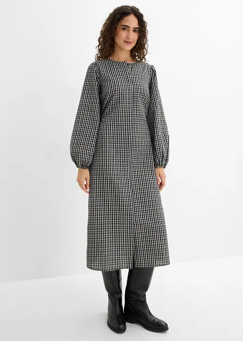 Abito midi a quadri, bonprix
