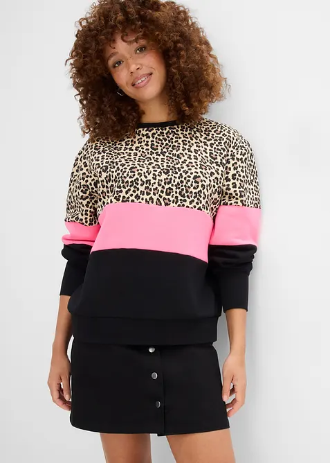 Felpa in misto cotone, bonprix