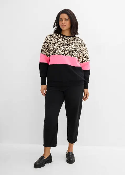 Felpa in misto cotone, bonprix