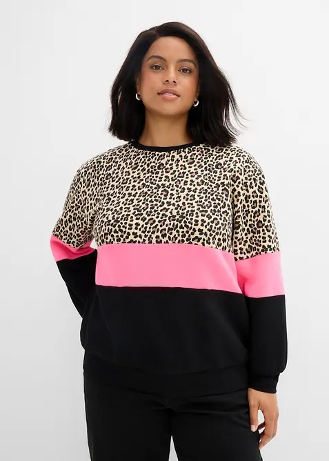 Felpa in misto cotone, bonprix