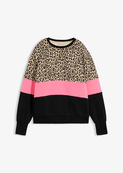 Felpa in misto cotone, bonprix