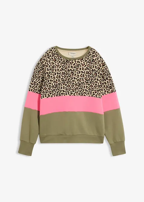 Felpa in misto cotone, bonprix