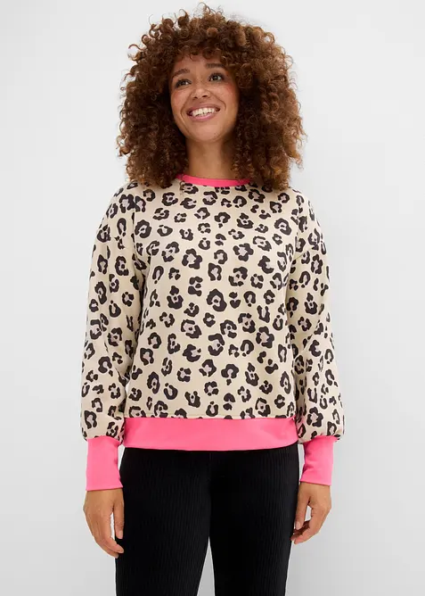 Felpa in misto cotone, bonprix
