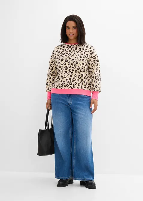 Felpa in misto cotone, bonprix