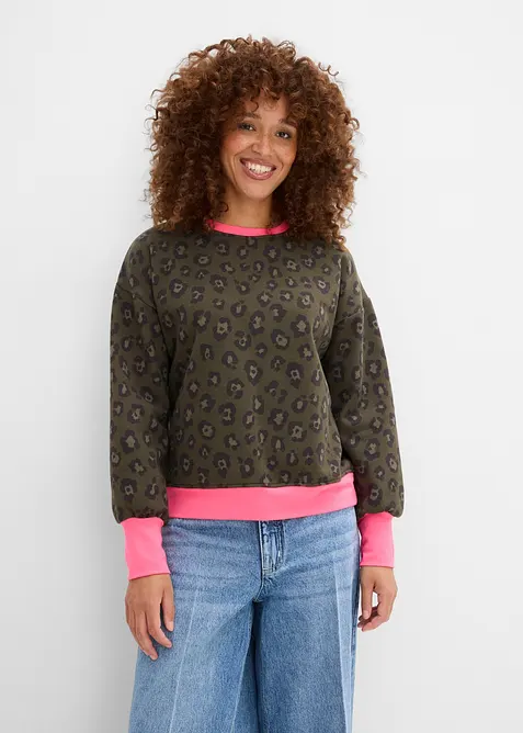 Felpa in misto cotone, bonprix