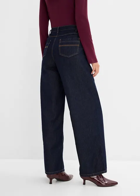 Jeans wide leg, vita alta, bonprix