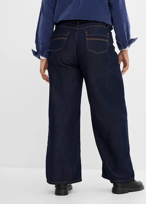 Jeans wide leg, vita alta, bonprix