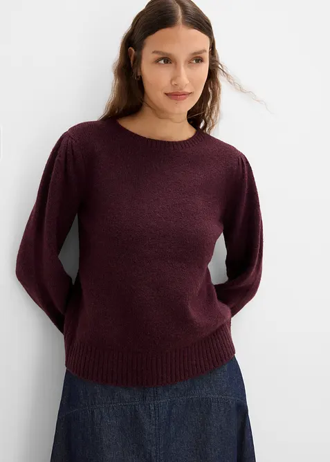 Maglione con maniche a sbuffo, bonprix