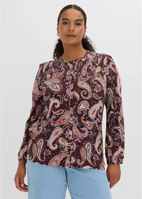 Maglia a maniche lunghe in viscosa morbida, bonprix