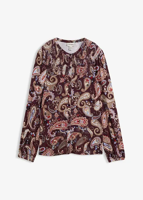 Maglia a maniche lunghe in viscosa morbida, bonprix