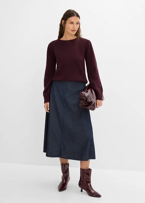 Maglione con maniche a sbuffo, bonprix