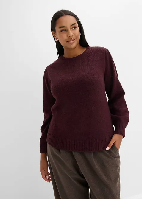 Maglione con maniche a sbuffo, bonprix