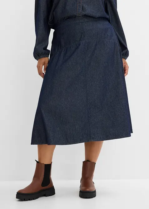 Gonna di jeans in cotone biologico, bonprix