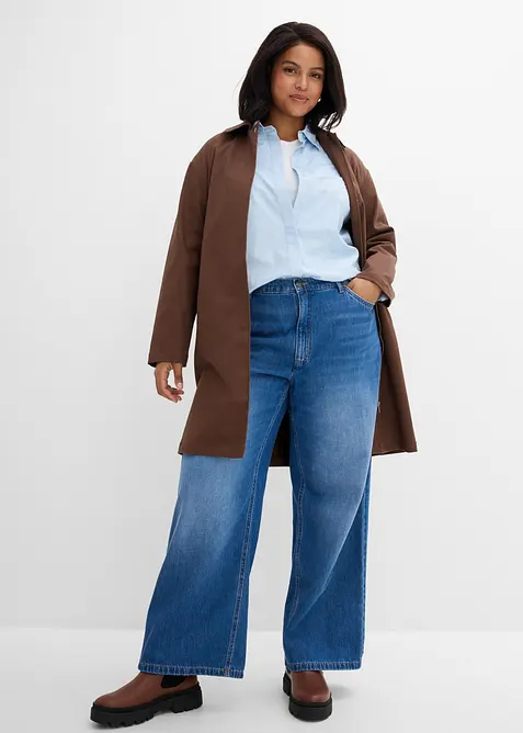Jeans wide leg, vita alta, bonprix