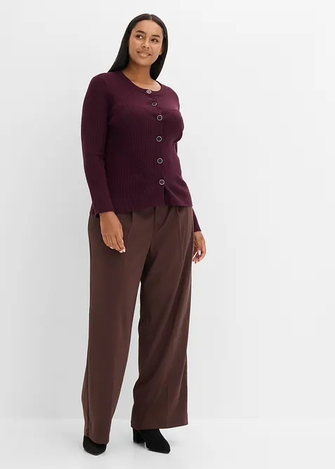 Cardigan in filato fine di misto viscosa, bonprix