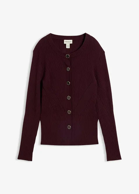 Cardigan in filato fine di misto viscosa, bonprix