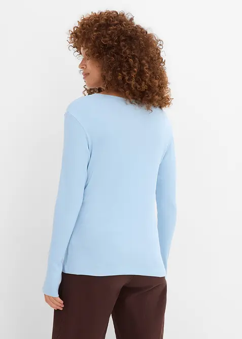 Maglia a costine in puro cotone biologico (pacco da 5), bonprix