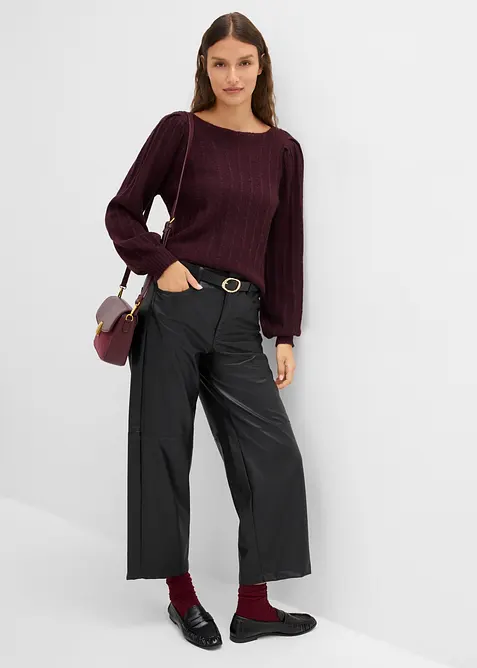 Maglione con maniche a sbuffo, bonprix