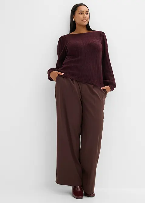 Maglione con maniche a sbuffo, bonprix