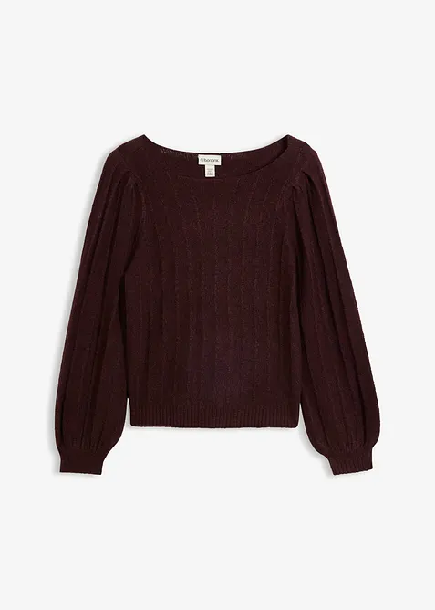 Maglione con maniche a sbuffo, bonprix