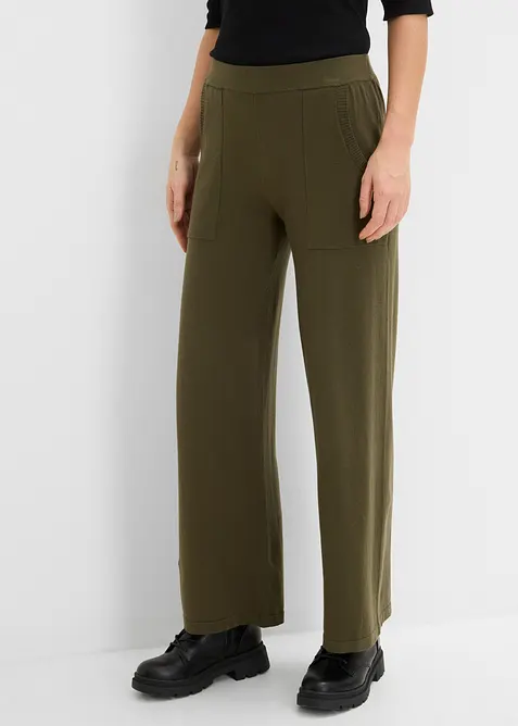 Pantaloni in maglia, bonprix