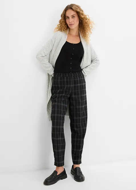 Pantaloni barrel in misto viscosa morbido, bonprix