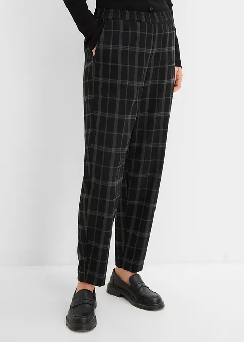 Pantaloni barrel in misto viscosa morbido, bonprix