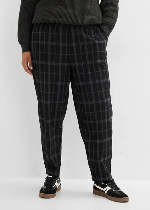 Pantaloni barrel in misto viscosa morbido, bonprix