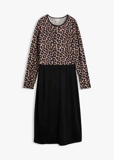 Abito midi in jersey di cotone, bonprix