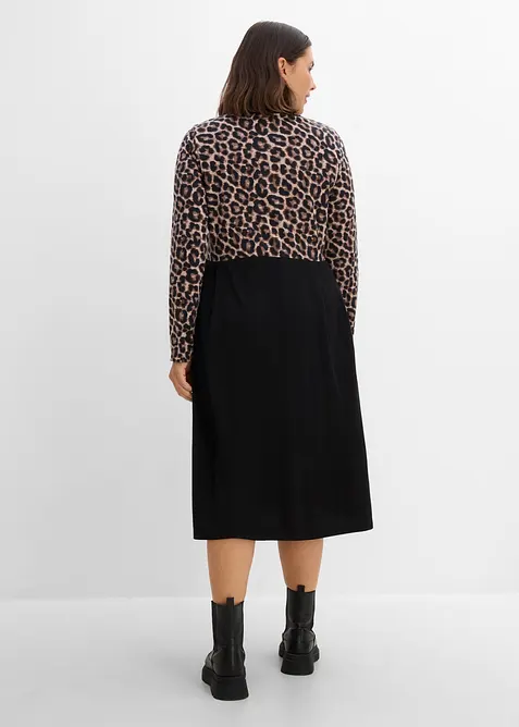 Abito midi in jersey di cotone, bonprix