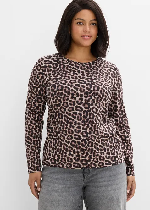 Maglia a maniche lunghe in misto cotone biologico elasticizzato (pacco da 3), bonprix