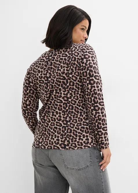 Maglia a maniche lunghe in misto cotone biologico elasticizzato (pacco da 3), bonprix