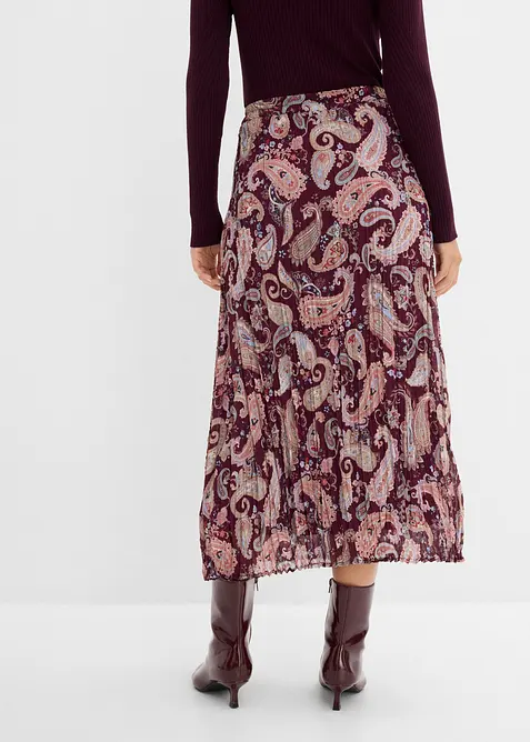 Gonna in chiffon con fantasia paisley, bonprix