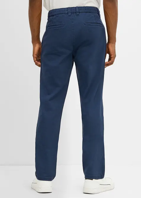 Pantaloni chino elasticizzati con gambe larghe classic fit, straight, bonprix