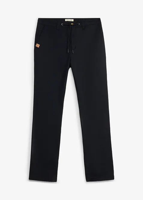 Pantaloni chino elasticizzati con gambe larghe classic fit, straight, bonprix
