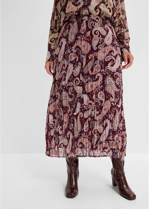 Gonna in chiffon con fantasia paisley, bonprix