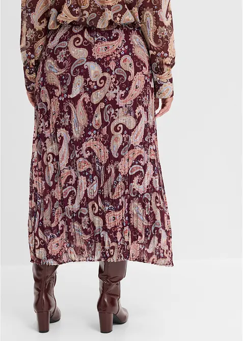 Gonna in chiffon con fantasia paisley, bonprix