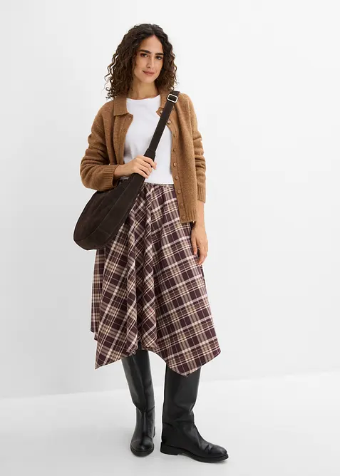 Gonna in misto viscosa simil lana, bonprix