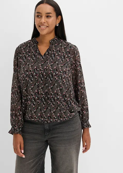 Blusa in chiffon leggero, bonprix