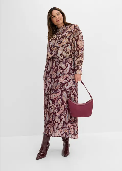 Camicetta di chiffon con colletto dritto, bonprix