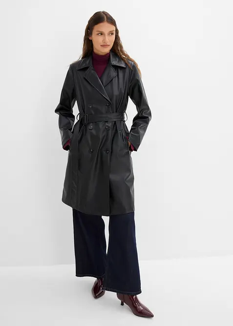 Cappotto in similpelle, bonprix