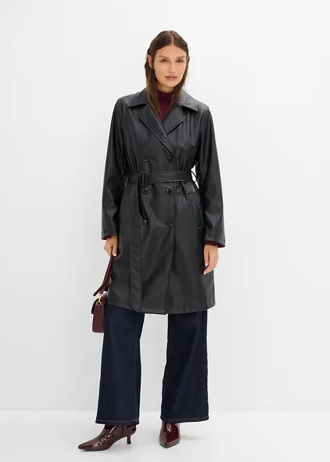 Cappotto in similpelle, bonprix