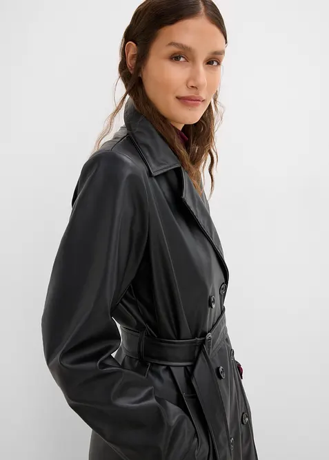 Cappotto in similpelle, bonprix
