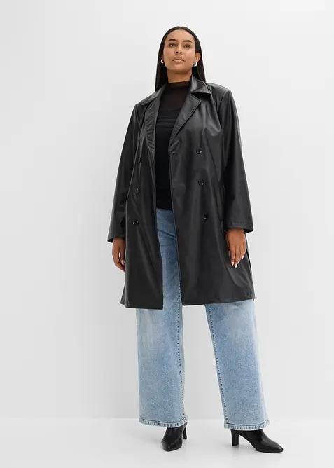 Cappotto in similpelle, bonprix