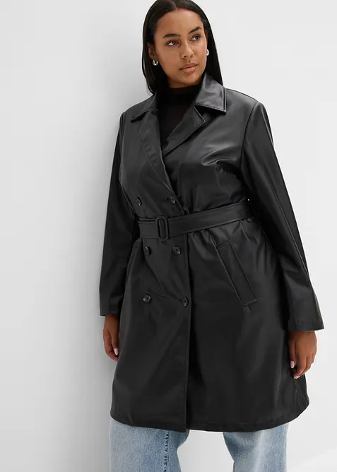 Cappotto in similpelle, bonprix