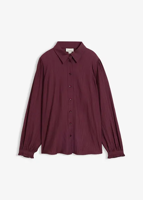 Blusa in misto viscosa strutturato, bonprix