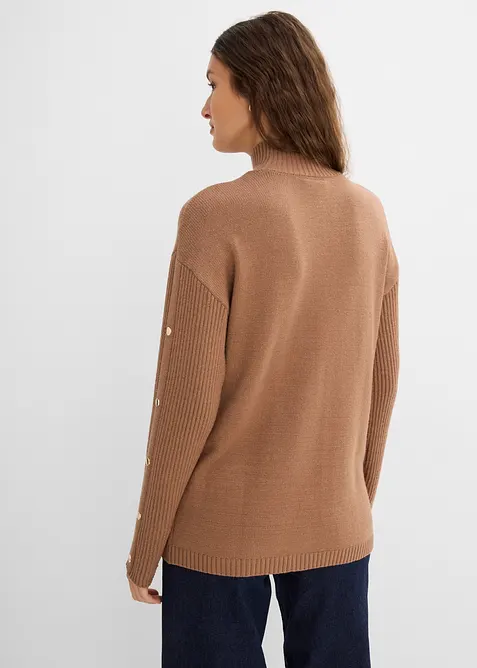 Maglione in filato fine di misto viscosa morbido, bonprix